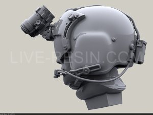 画像7: Live Resin[LRE35253]1/35  ヘリパイロットヘッド HGU/56Pヘルメット着用(2)(2種計6個) (7)