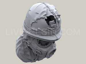 画像6: Live Resin[LRE35268]1/35  M17ガスマスク着用ヘッド(5)(5個) (6)
