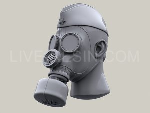 画像4: Live Resin[LRE35270]1/35  PMG-2ガスマスク着用ヘッド(2)(6個) (4)