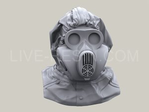 画像4: Live Resin[LRE35275]1/35  ロシア空挺隊”ハムスター”ガスマスク着用ヘッド(2)(5個) (4)