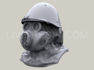 画像4: Live Resin[LRE35276]1/35  ロシア空挺隊”ハムスター”ガスマスク着用ヘッド(3)(5個) (4)