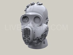 画像8: Live Resin[LRE35277]1/35  ロシア空挺隊”ハムスター”ガスマスク着用ヘッド(4)(5個) (8)