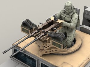 画像7: Live Resin[LRE35290]1/35  ハンヴィー用M2 .50口径連装機銃セット(2) (7)