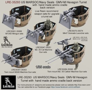 画像5: Live Resin[LRE35293]1/35  米特殊部隊用ハンヴィーGMV-M装甲銃塔(3) (5)