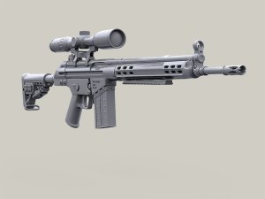 画像8: Live Resin[LRE35299]1/35  H&K G3A3&G3A4カスタム狙撃ライフルセット(6丁) (8)