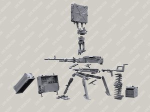 画像10: Live Resin[LRE35336]1/35 6P17 NSV-NSVS UTES - Soviet-Russian 12.7mm calibre heavy machine gun (Nikitin Sokolov Volkov) on 6T7 tripod with FARA weapon guidance radar (10)