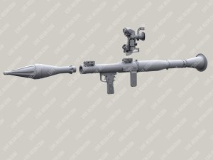 画像6: Live Resin[LRE35345]1/35 RPG-7 (6G3) anti-tank rocket-propelled grenade launcher with PGO-7 scope and PG-7B rocket, 3 pcs in set (6)