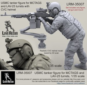 画像2: Live Resin[LRM35007]1/35  現用米海兵隊歩兵(2)MCTAGS銃塔用CVCヘルメット (2)