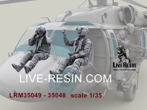画像4: Live Resin[LRM35049]1/35 HH-60G Pave Hawk helicopter crew set - Pilot 4 equip by AIR WARRIOR SYSTEM (PSGC), HGU56/P helmet (4)