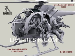 画像5: Live Resin[LRM35051]1/35 MH-6 Liitle Bird helicopter crew set - Pilot 1 equip by AIR WARRIOR SYSTEM (PSGC), HGU56/P helmet, correct to Kitty Hawk KH50004 MH-6 Little Bird (5)