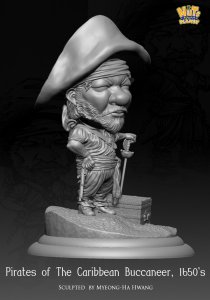 画像2: ナッツプラネット[NP-008]SDサイズ 近代 カリブで財を成した無慈悲な海賊 カリブ海1650年代 (2)