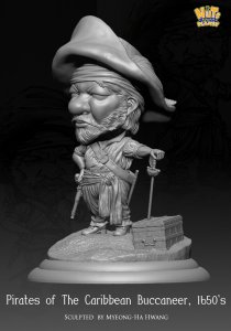 画像5: ナッツプラネット[NP-008]SDサイズ 近代 カリブで財を成した無慈悲な海賊 カリブ海1650年代 (5)