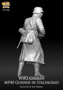 画像4: ナッツプラネット[NP-12006]1/16 WWII ドイツ国防軍MP40短機関銃を持つ歩兵 スターリングラード (4)