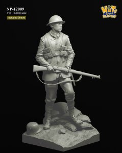 画像3: ナッツプラネット[NP-12009]1/16(120mm) WWI イギリス陸軍歩兵“ラストマン・スタンディング” 全身像 (3)
