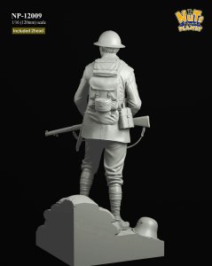 画像4: ナッツプラネット[NP-12009]1/16(120mm) WWI イギリス陸軍歩兵“ラストマン・スタンディング” 全身像 (4)