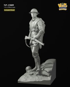 画像5: ナッツプラネット[NP-12009]1/16(120mm) WWI イギリス陸軍歩兵“ラストマン・スタンディング” 全身像 (5)