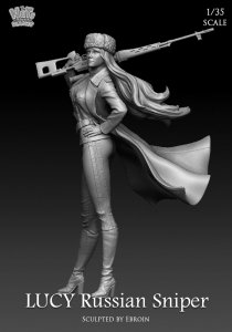 画像2: ナッツプラネット[NP-35001]1/35 現用  ロシア最凶の女狙撃兵ルーシー (2)