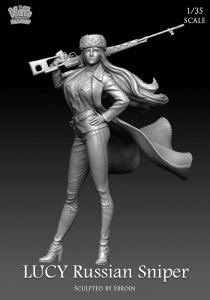 画像3: ナッツプラネット[NP-35001]1/35 現用  ロシア最凶の女狙撃兵ルーシー (3)