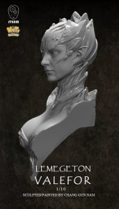 画像4: ナッツプラネット[SB011]1/10 バストモデル 地獄公爵ウァレフォル(胸像) (4)