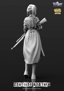 画像6: ナッツプラネット[T12005]1/16 センチネルベアトリクス〜何かを守る少女(120mm) (6)