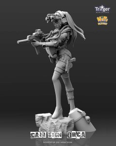 画像3: ナッツプラネット[T12006]1/16(120mm) トリガーミニチュアズ コールサイン・オルカ (3)