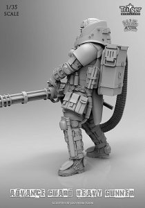 画像3: ナッツプラネット[T35001]1/35 バルカン砲を構えたヘビーガンナー (3)