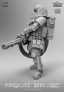 画像2: ナッツプラネット[T35001]1/35 バルカン砲を構えたヘビーガンナー (2)