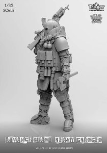 画像2: ナッツプラネット[T35003]1/35 トリガーライン「斧で充分だぜ。」アドバンスガードヘビーチャージー (2)