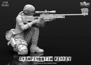 画像6: ナッツプラネット[T35011]1/35 シャープシューターケリー 物影から獲物を付狙う女射撃手 (6)
