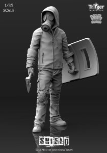 画像5: ナッツプラネット[T35015]1/35 シールド この盾はまだ持つぜ (5)