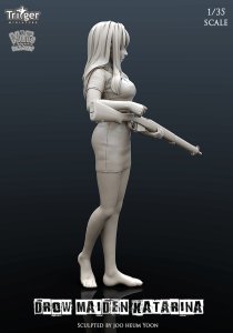 画像2: ナッツプラネット[T35027]1/35 ドローメイデンカタリナ 次の目標を定める乙女 (2)