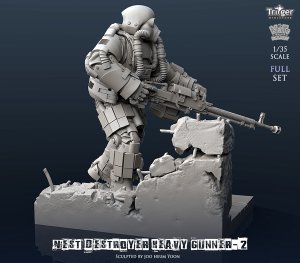 画像4: ナッツプラネット[T35032]1/35 ネストデストロイヤーヘビーガンナーIIフルセット(専用ベース付)　　 (4)