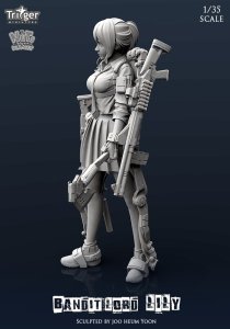 画像2: ナッツプラネット[T35038]1/35 盗賊団の若き女首領リリー (2)