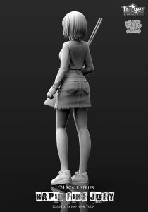 画像4: ナッツプラネット[T75034]1/24 ラピッドファイアジョーイ 弾奏する少女 (4)