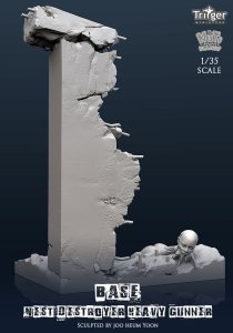 画像3: ナッツプラネット[TA35001]1/35 ネストデストロイヤーヘビーガンナー用展示ベース 打倒された怪物の巣窟　　　　 (3)