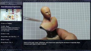 画像7: ナッツプラネット[MH`s_Full set]MH`sアクリルフィギュア塗装チュートリアル（フルセット)工程動画USBメモリー＆教材＋英将校胸像セット (7)