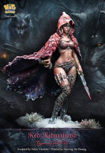 画像4: ナッツプラネット[NP-75006]1/24 血染めの短剣を握る赤ずきん (4)