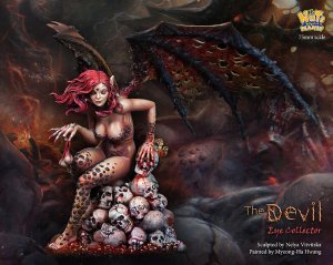 画像2: ナッツプラネット[NP-75011]1/24 眼球を好んで集める女の悪魔 (2)