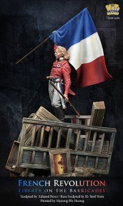 画像6: ナッツプラネット[NP-75012]1/24 近代 仏 フランス革命 バリゲートの上で自由フランス旗を掲げる男 (6)