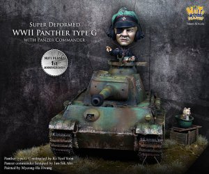 画像4: ナッツプラネット[NP-V01]SDサイズ WWII独 コミカルタンク パンサーG型 (4)