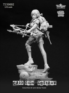 画像2: ナッツプラネット[T15002]1/12 弓を構える女斥候 コールサインはゴロホーク (2)