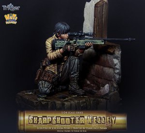 画像2: ナッツプラネット[T75005]1/24 シャープシューターケリー 物影から獲物を付狙う女狙撃手 (2)