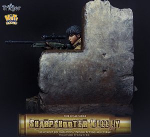 画像9: ナッツプラネット[T75005]1/24 シャープシューターケリー 物影から獲物を付狙う女狙撃手 (9)