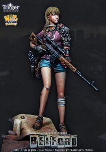 画像2: ナッツプラネット[T75010]1/24 狙撃ライフルを持つサイボーグ少女 ベルフォード (2)