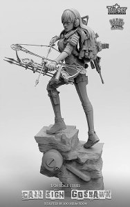 画像5: ナッツプラネット[T75017]1/24 弓を構える女斥候 コールサインはゴロホーク (5)