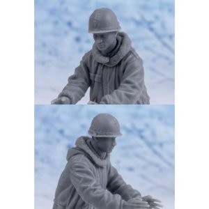 画像9: ディオラマグ・フィギュア[DF 002]1/35 現用 アメリカ フィッシュテールパーカーを着た兵士 荷物積み込み(ヘッド3個付) (9)