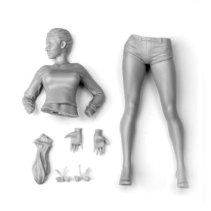 画像4: SOL MODEL[C698]1/20 ショートスタイルのユナ (4)