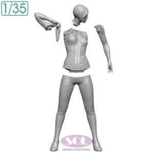 画像5: SOL MODEL[C734]1/35 女性戦士マーゴット (5)