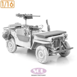 画像1: SOL MODEL[MM1000]1/16 WWII アメリカ 1/4トン汎用トラック ディテールアップセット(タコム用) (1)