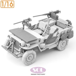 画像2: SOL MODEL[MM1000]1/16 WWII アメリカ 1/4トン汎用トラック ディテールアップセット(タコム用) (2)
